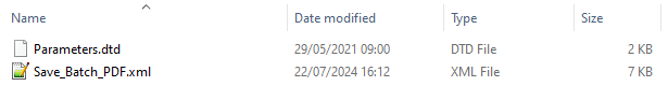 Running a Saved Batch File — figure 2