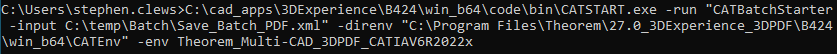 Running a Saved Batch File — figure 4