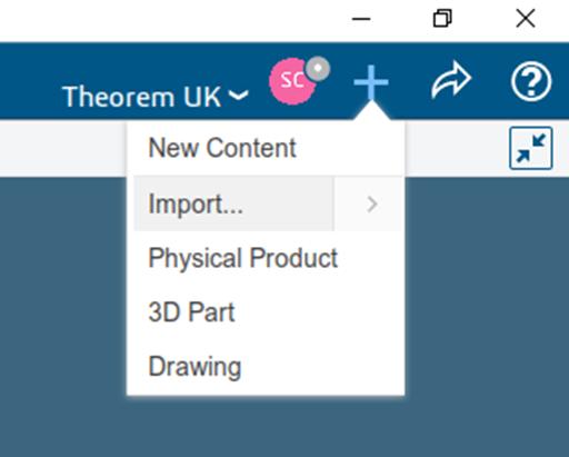 Import menu - Version 27.0 and Earlier