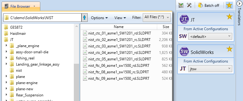 File Browser Pane