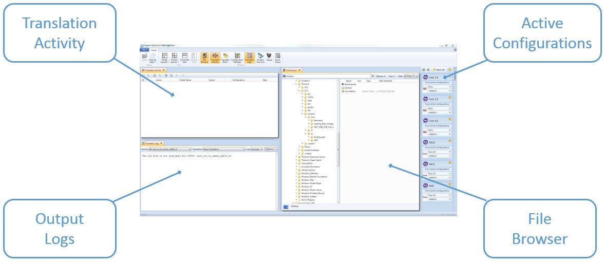 File Browser and Active Configurations