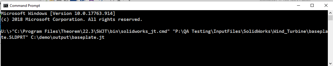SolidWorks-JT command line