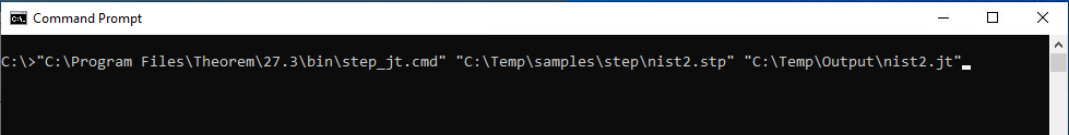 STEP-JT -- Command