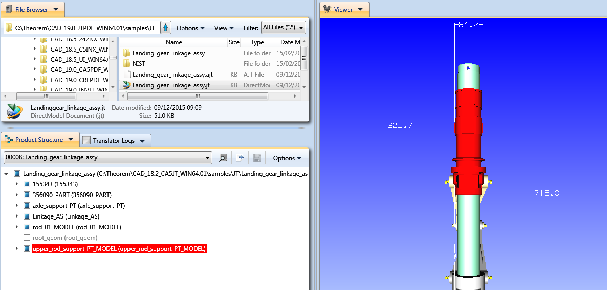 Product Structure and Viewer with export
