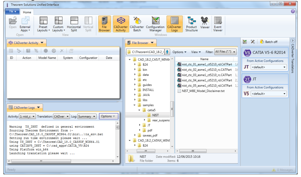 Unified Interface 4-pane layout