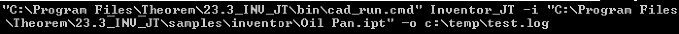 Command line output