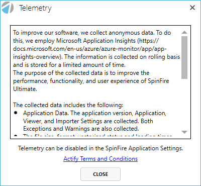 Telemetry — SpinFire Insight documentation