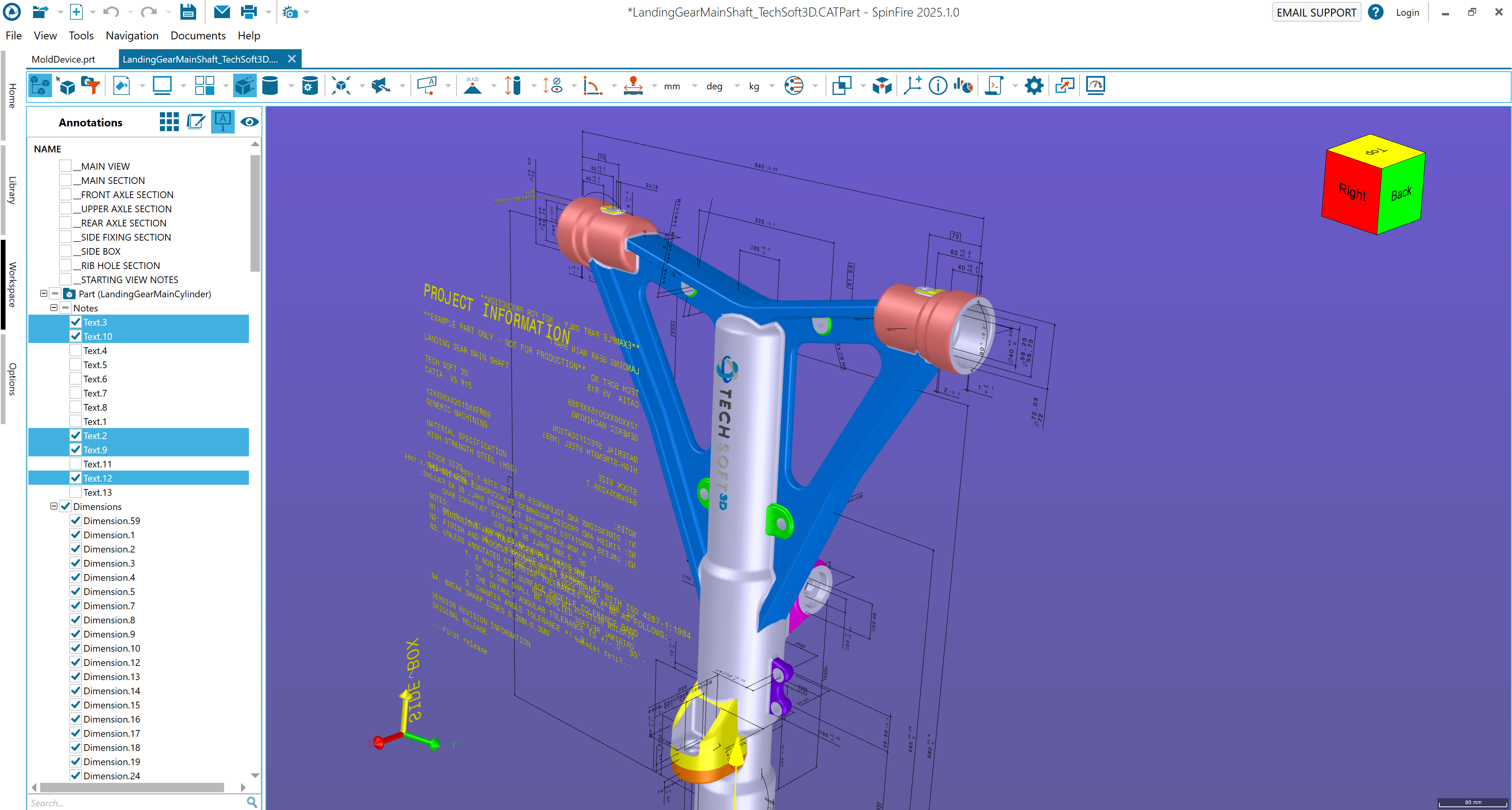 Working With PMI Annotations — SpinFire Insight documentation