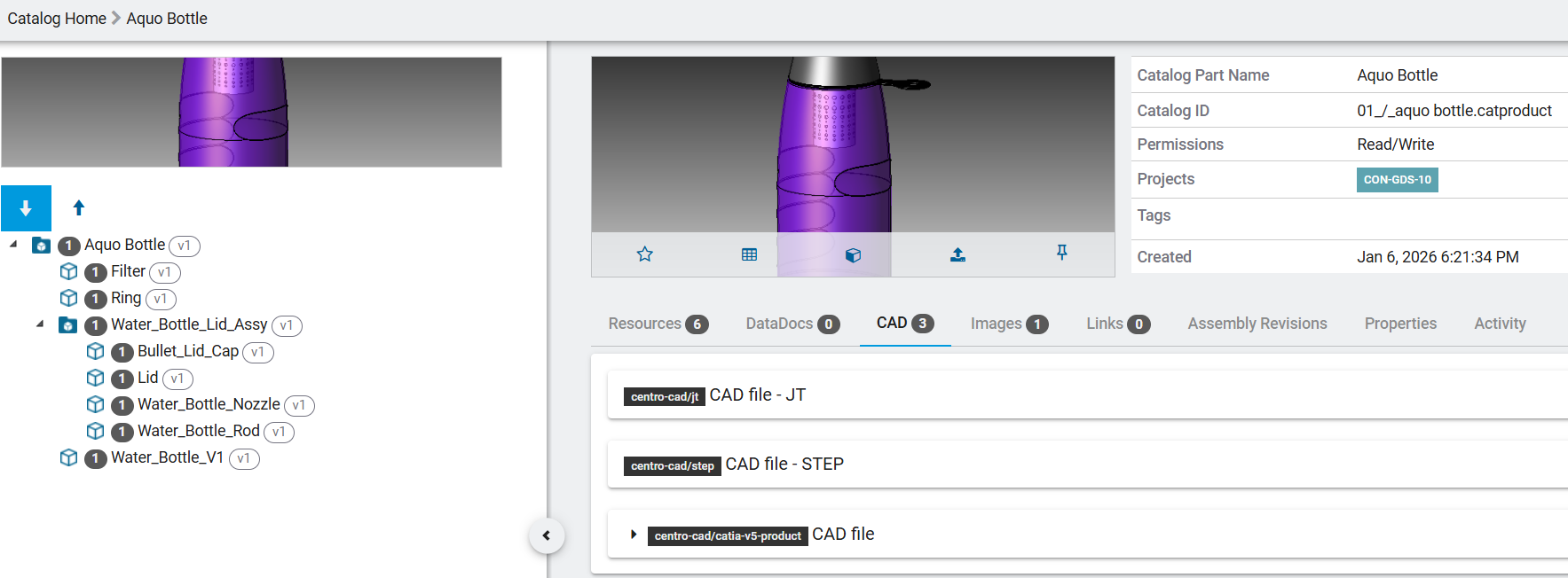 CAD Data Options