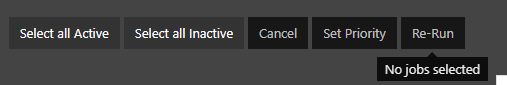 Re-Run Button Dynamic Tooltip — SpinFire Manage documentation
