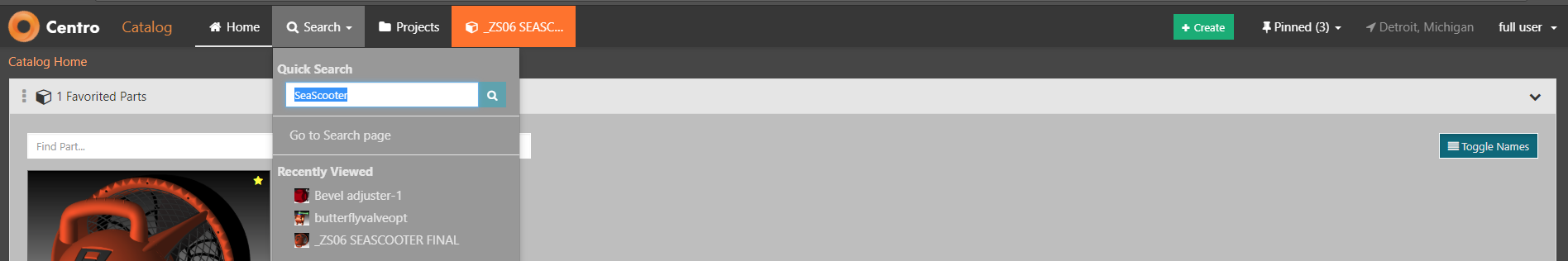 Centro 7 6 0 Catalog Navigation Ui Changes — SpinFire Manage documentation
