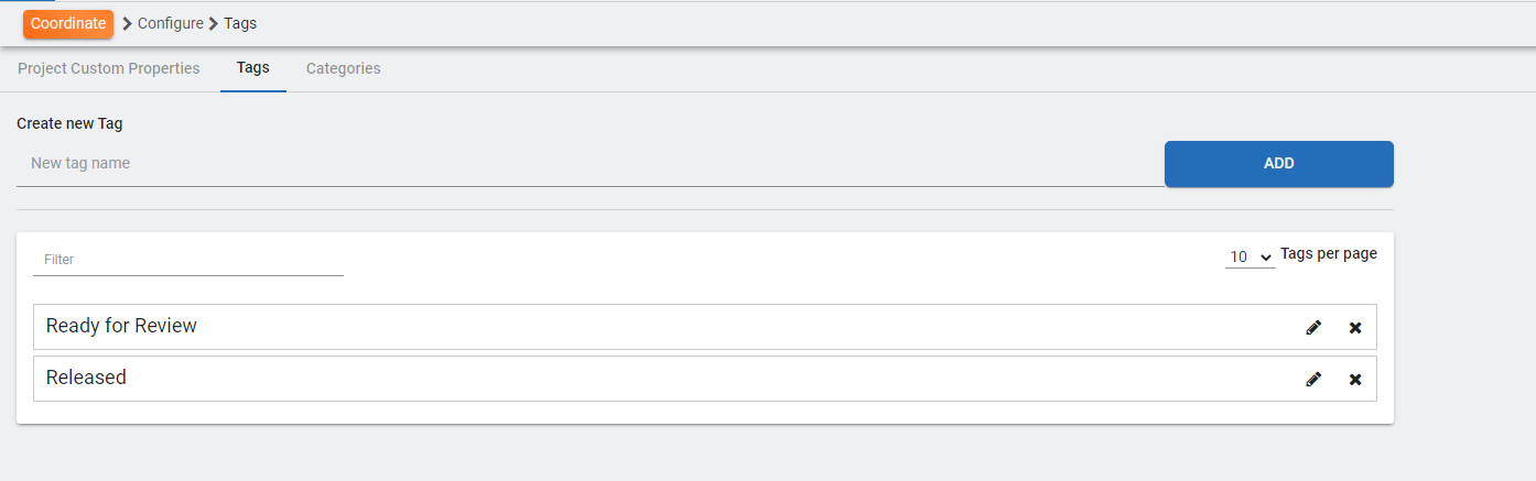 Tags Administration — SpinFire Manage documentation