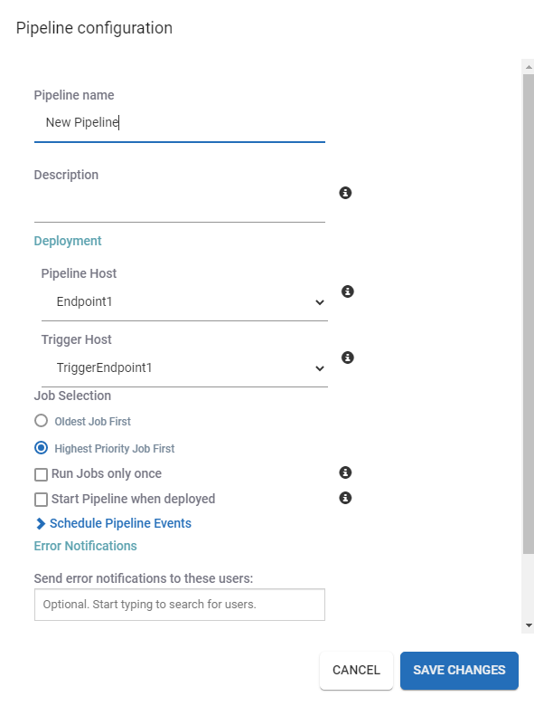 Pipeline Configuration — SpinFire Manage documentation