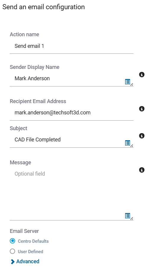 Email Action